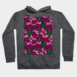 Fuchsia on dark purple Hoodie